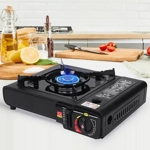 Single - burner Butane Camping Stove, windproof, adjustable, portable
