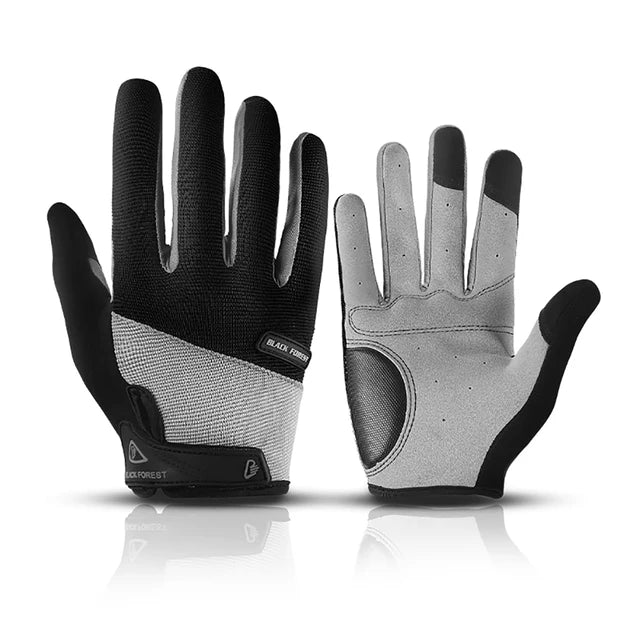 Outdoor sports men's and women's anti slip and wear-resistant fitness bicycles breathable full finger riding touch screen gloves