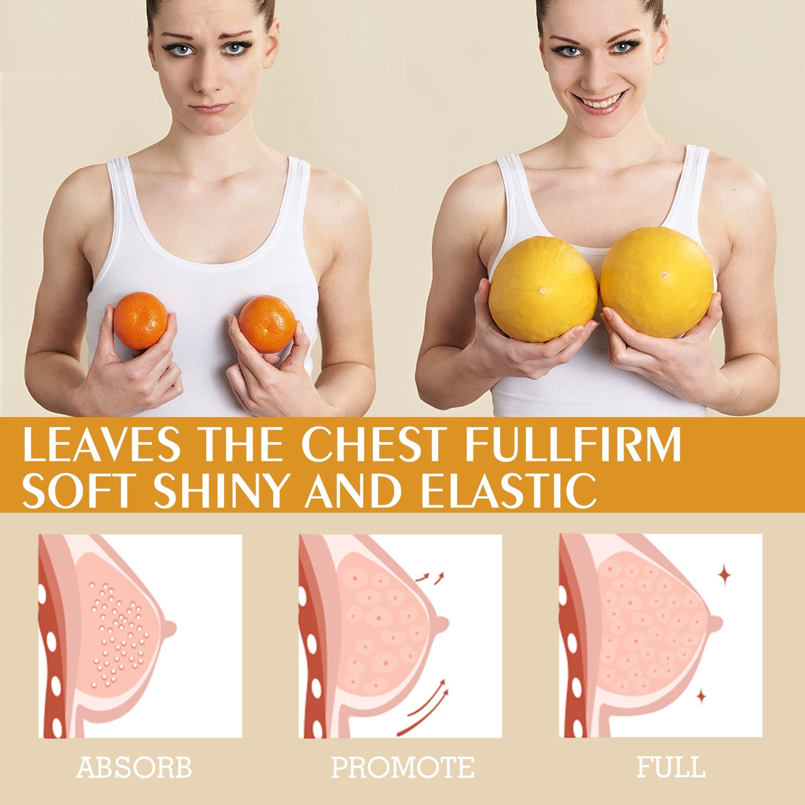 Beauty Ball Essential Oil, Firming Plump Massage Beauty Breast Care Essential Oil