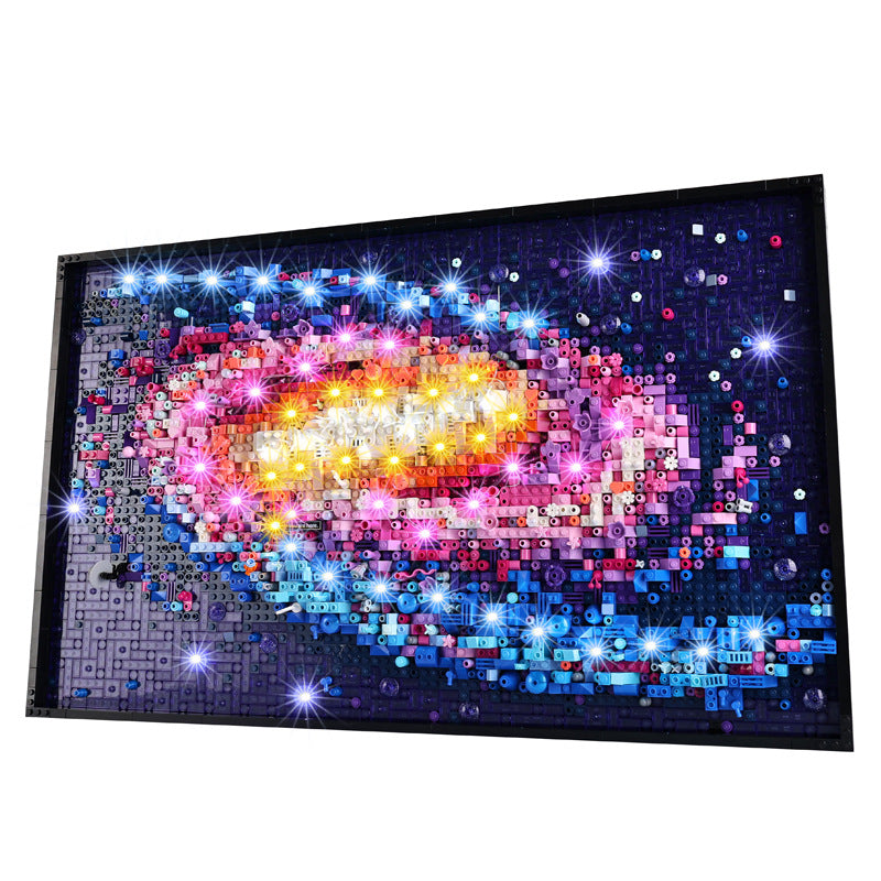 Suitable for LEGO Art series 31212 Galaxy LED building block toys remote control lighting fixtures and light groups
