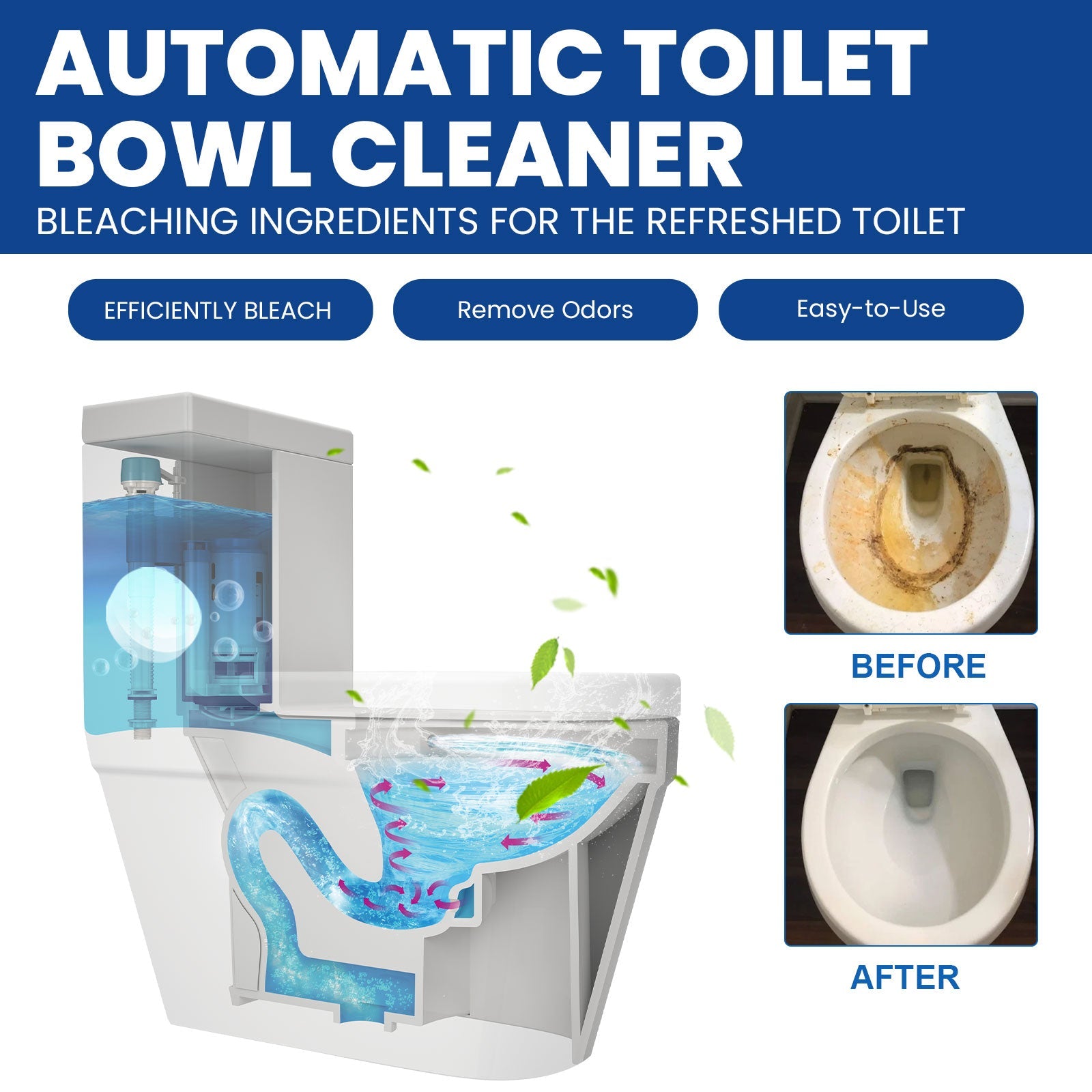 Toilet Cleaning Effervescent Tablet Household Descaling Deodorizing Odors Stains Toilet Stain Remover
