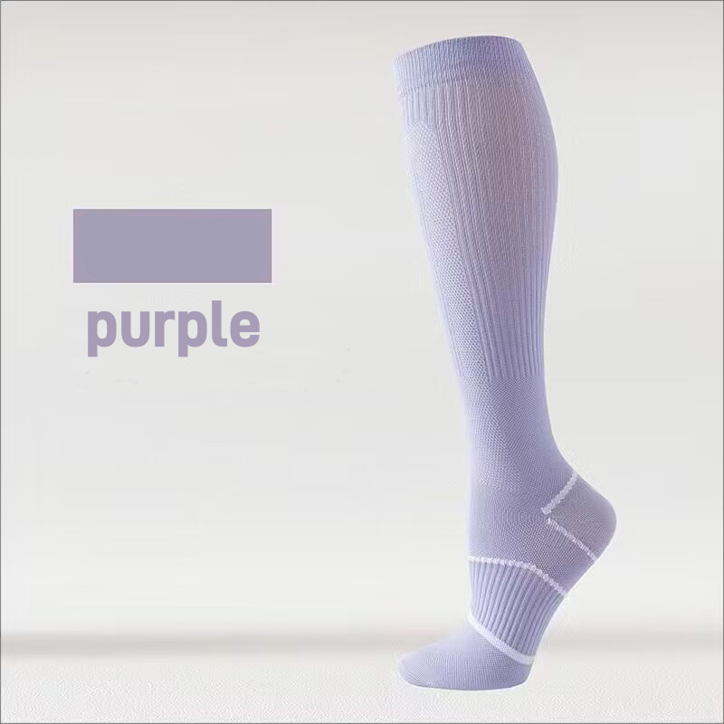 Pressure socks calf socks women's socks solid color thin mesh sweat absorbing breathable odor proof compression socks