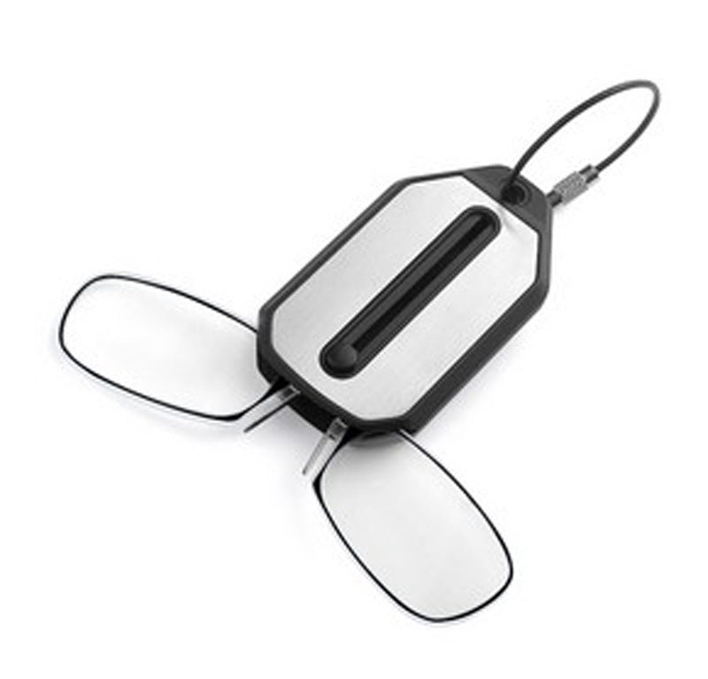 Nose clip presbyopic glasses keychain ultra lightweight carrying elderly glasses wallet glasses reading glasses