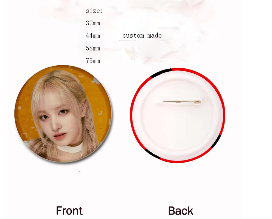 Anime star badges, tinplate badges, custom badges