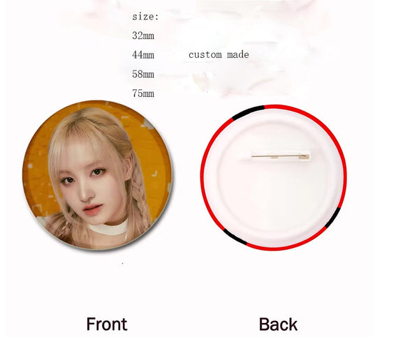 Anime star badges, tinplate badges, custom badges