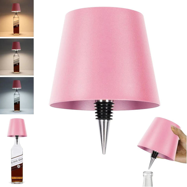 LED Creative Wine Bottle Light for Bar: Movable, Rechargeable, RGB Dimmable Decorative Bottle Lamp