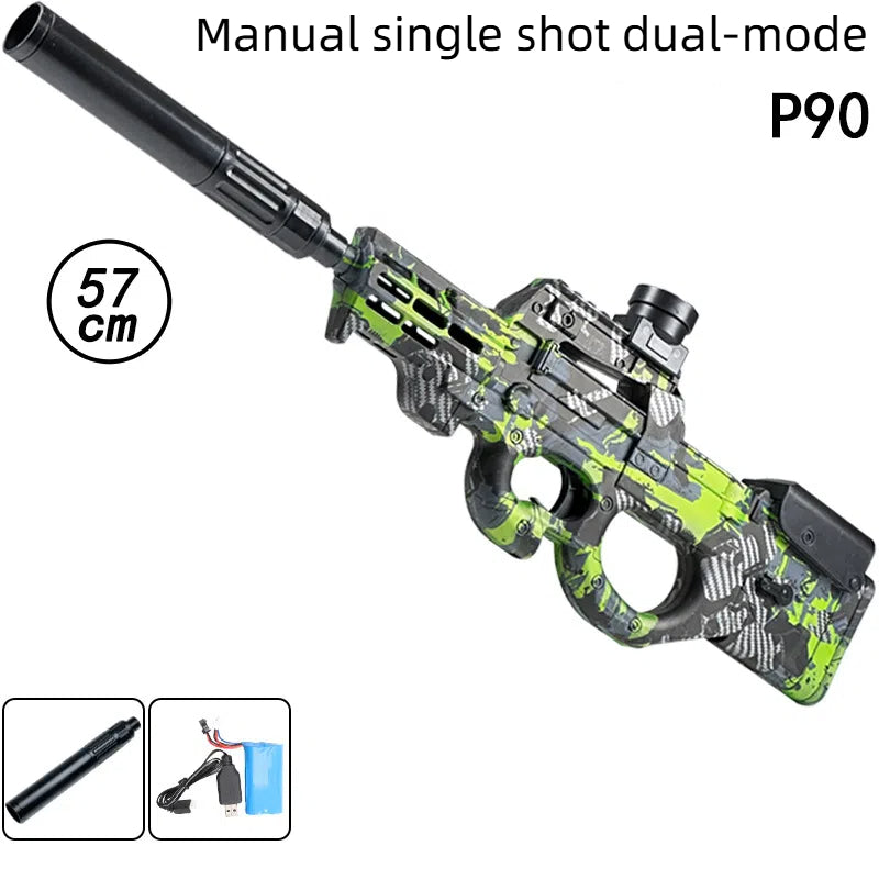 Crystal Electric High Speed Repeating Boys' Soft Bullet Toy Gun