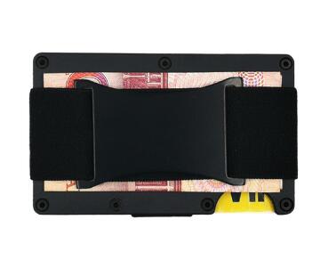 Carbon Fiber Wallet Metal Mini Slim Wallet Men's Credit Card ID Holder With RFID Anti-chief Card Wallet Porte Carte