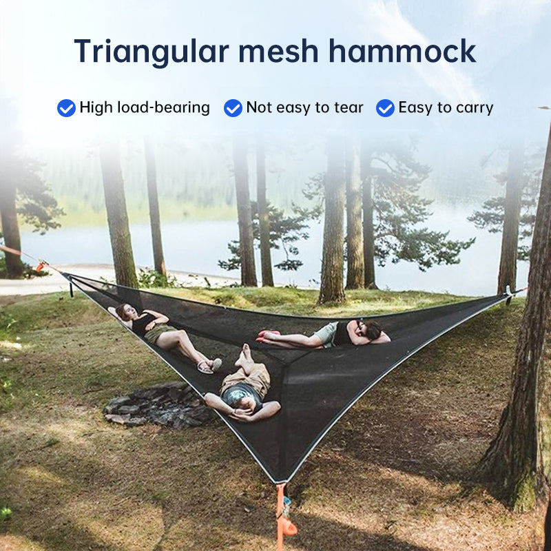 2025 Portable triangular camping hammock with air polymer, multi-scene travel use.