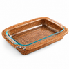 Anchor Hand Woven Wicker Rattan 3qt Rectangular Casserole Holder