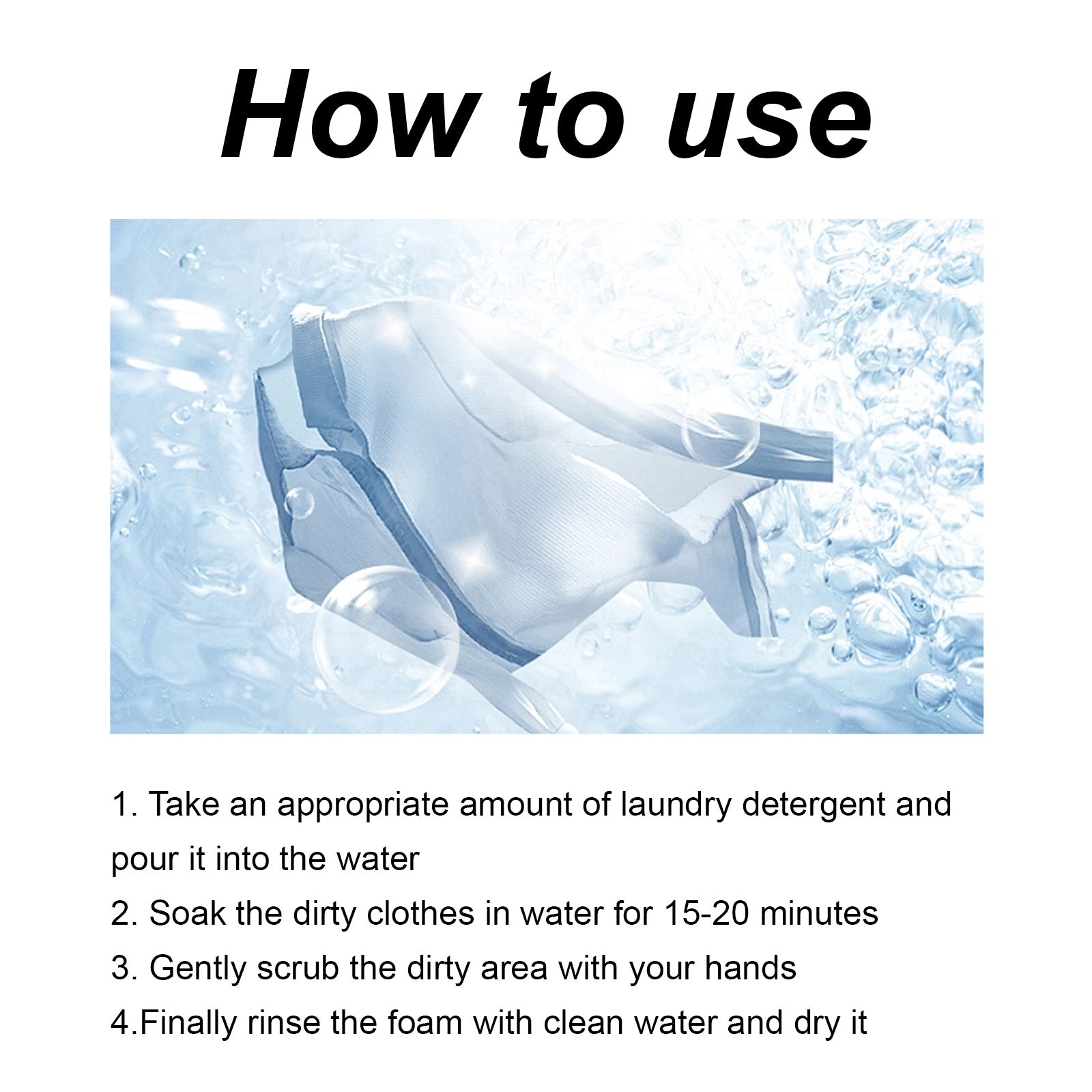 Active Enzyme Laundry Cleaner, Deep Cleansing Clothing Removes Stubborn Stains Gently And Does Not Irritate