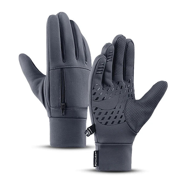 Outdoor warm cold windproof riding gloves touch screen windproof and anti-skid women's velvet full finger gloves