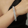 Titanium Steel Spring Shape Bracelet - Silver / One Size