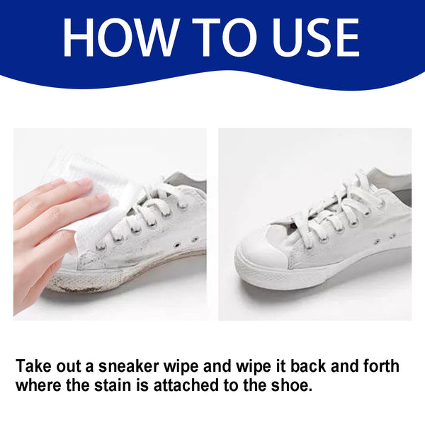 Sneakers Wipes, Small White Shoes Sneakers Oxidizing Clean Decontamination White Portable Shoe Wipes