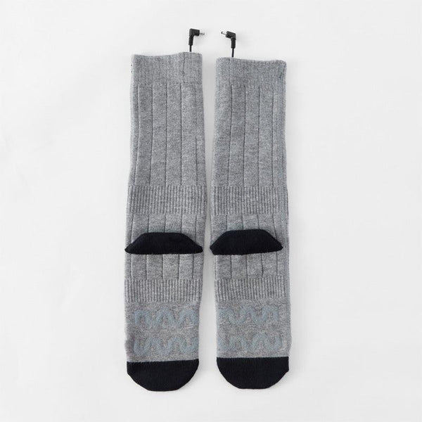 Heating socks, warm electric socks, USB charging long tube skiing socks, men's and women's winter heating and foot warming socks