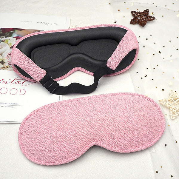 3D blackout eye mask integrated 3D nasal wing breathable elastic band adjustment