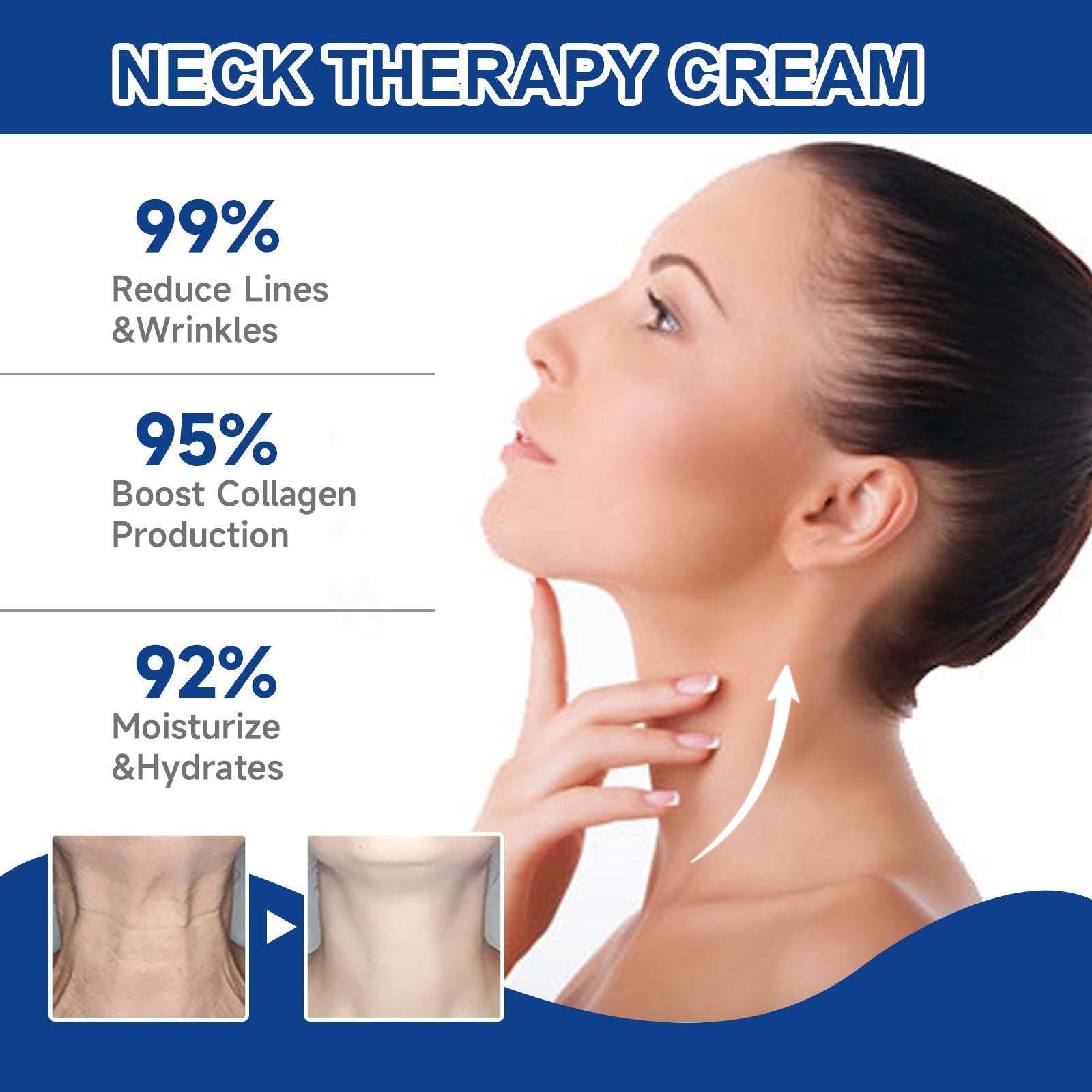 Neck Collagen Whitening Cream Reduces Neck Lines Shape Swan Neck Lift Firming Skin Hydrating Neck Cream