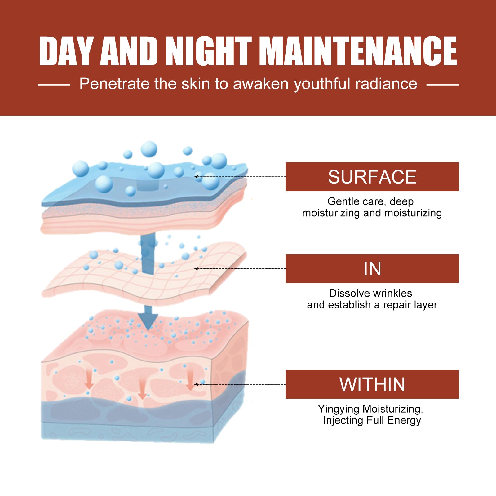 Palmitoyl Peptide Reversal Serum, Fade Lines Moisturizing Firming Anti-wrinkle Essence