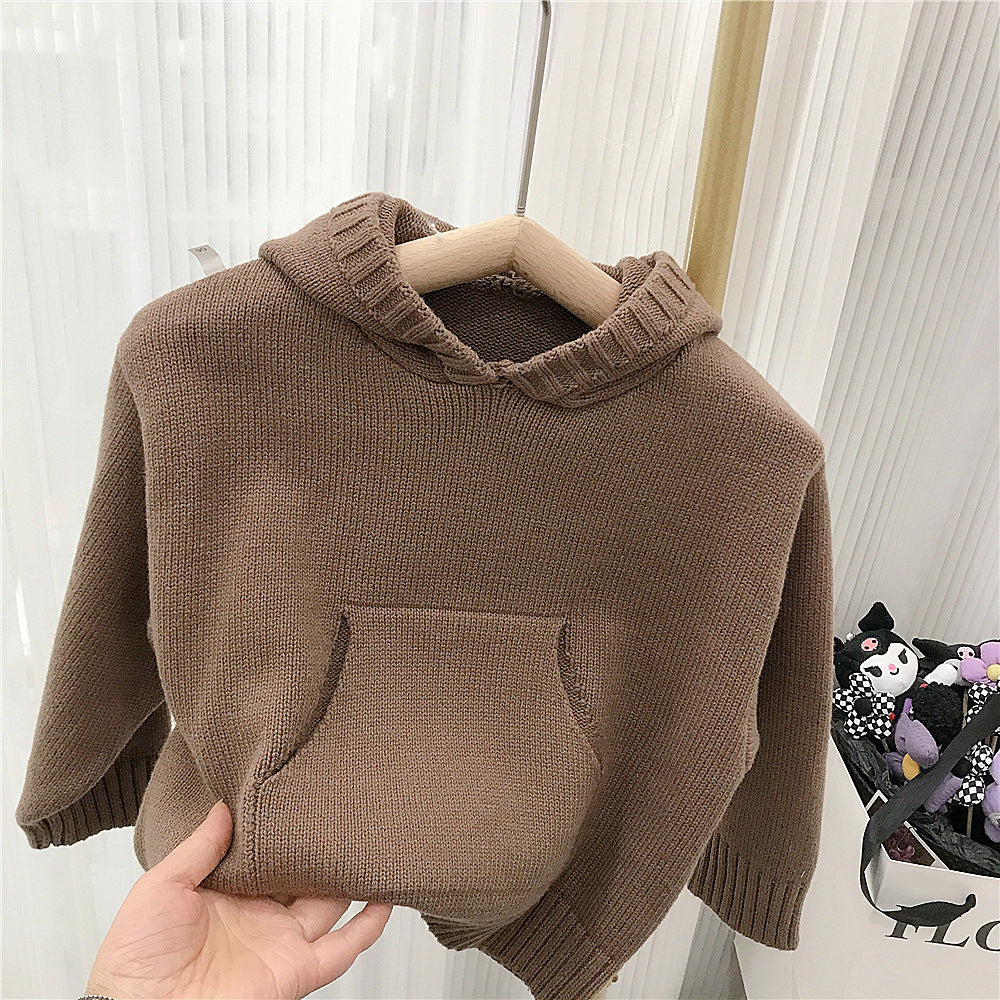Children's standing collar cotton jacket vest winter loose vest for boys and girls camisole medium and small children's sweater