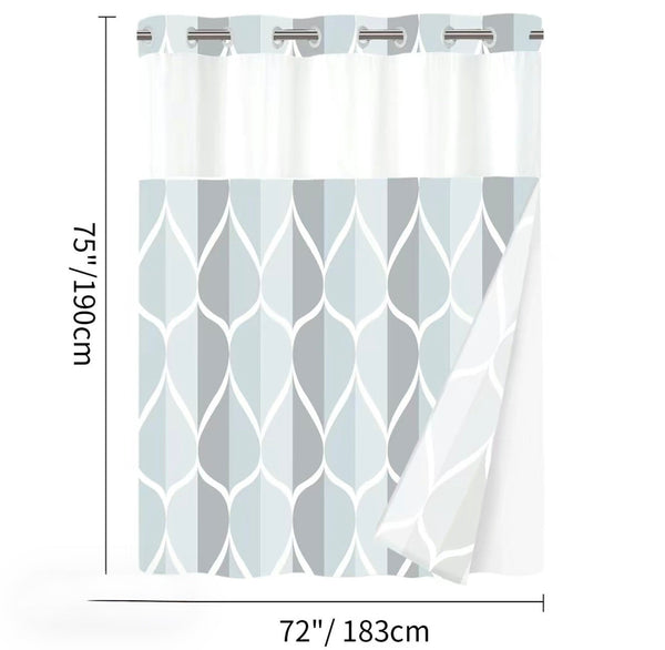 GeoWave Shower Curtain