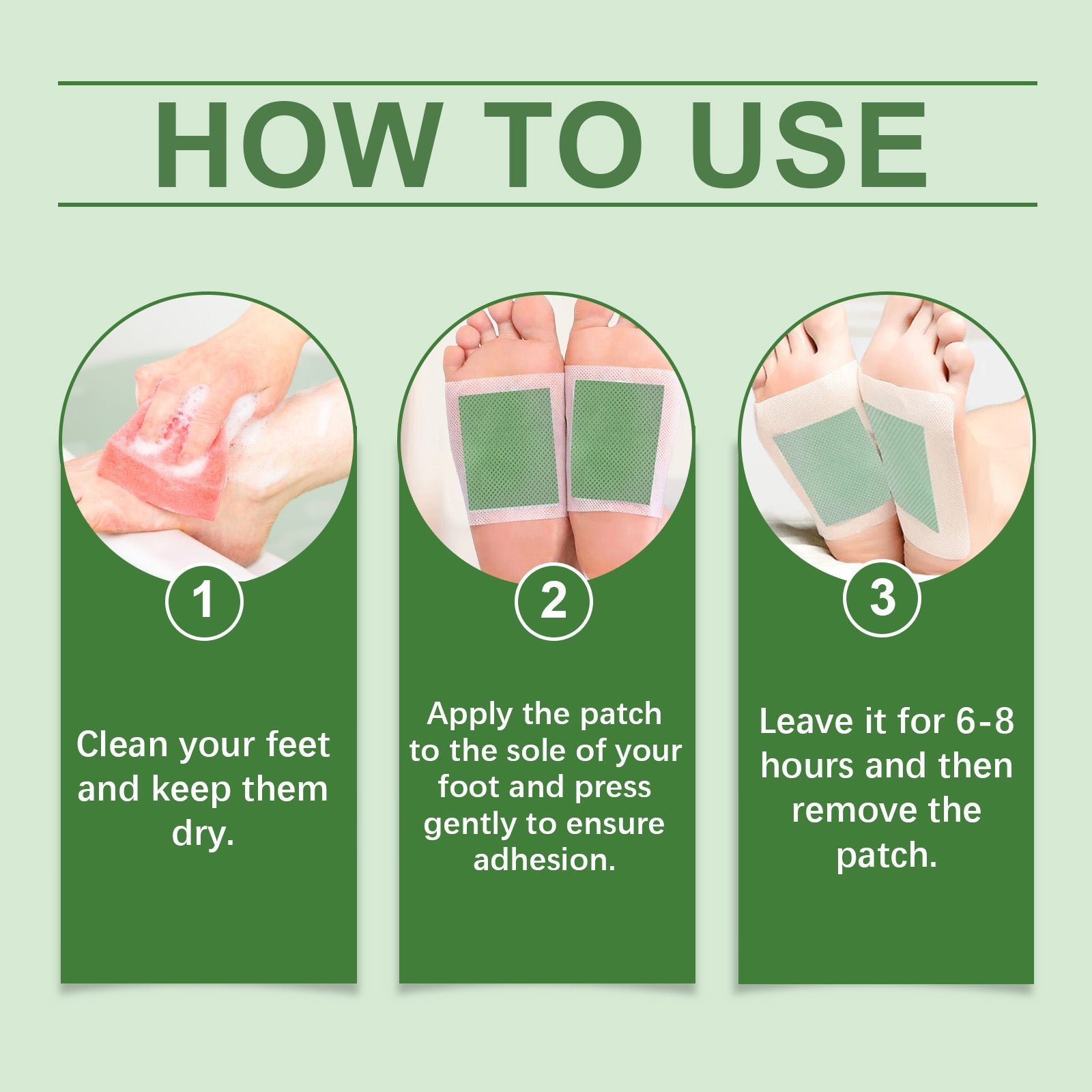 Foot Care Patch, A Gentle Daily Cleansing And Moisturizing Massage Patch For Feet