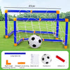 Mini foldable plastic soccer set, detachable posts, high-strength, indoor/outdoor, kids' bday gift