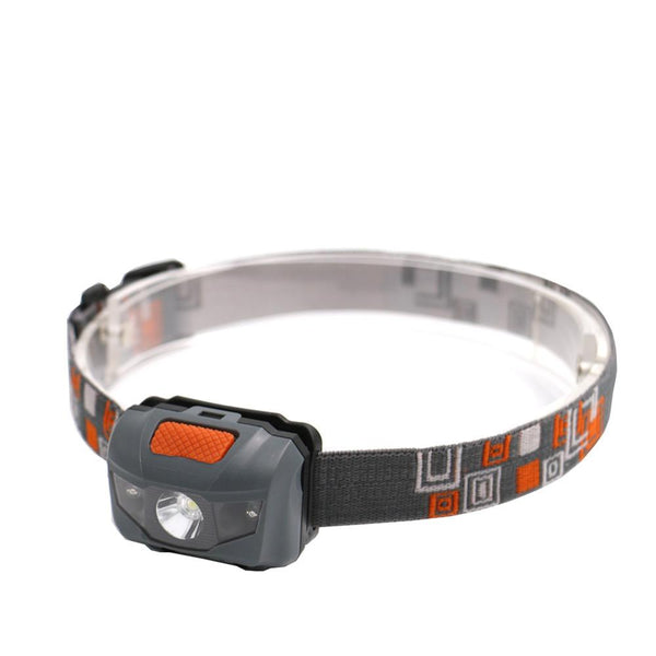R3 + 2LED 800 Lumens 4 Modes Mini Headlamp Outdoor Headlight Waterproof  Lantern Use AAA Battery