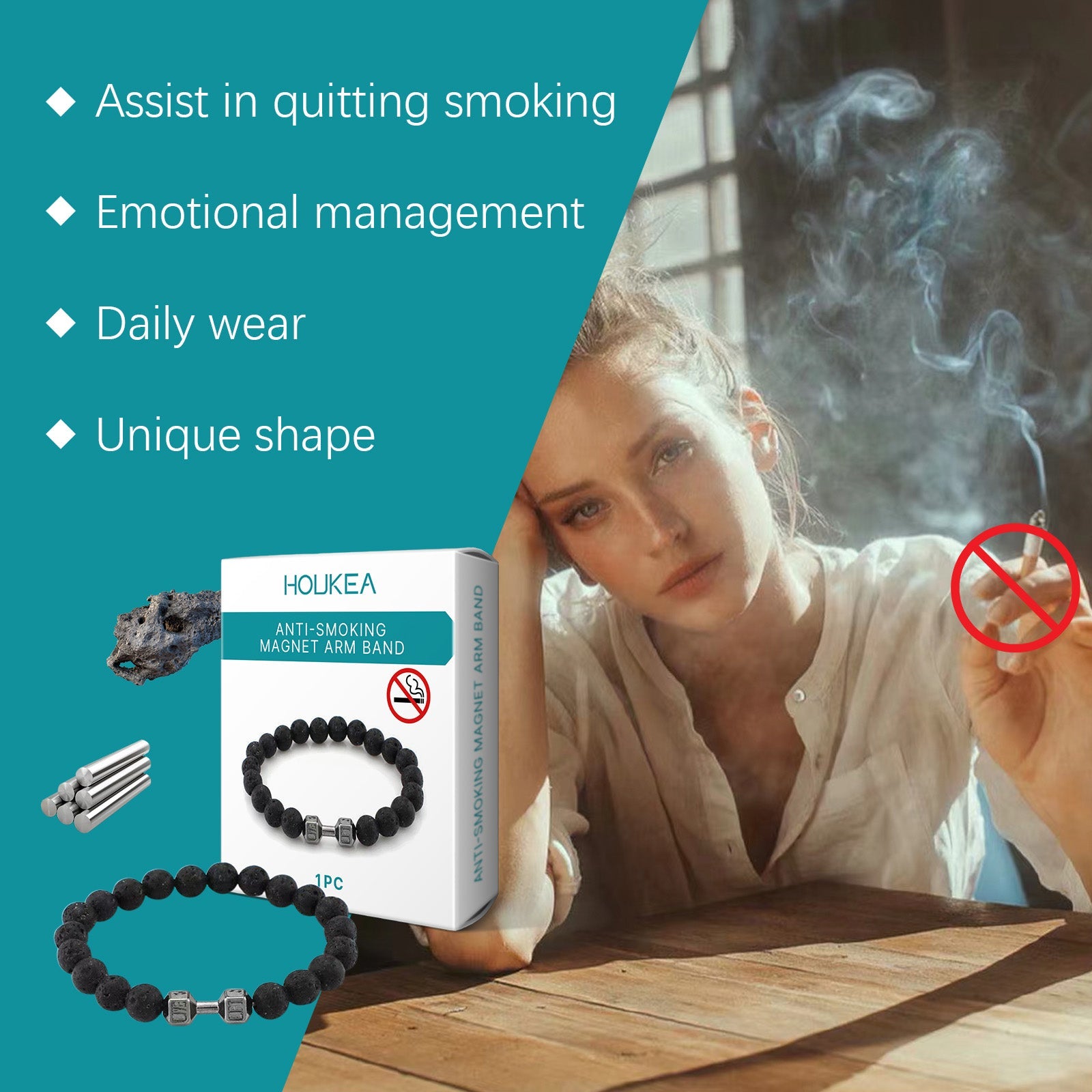 Volcanic Stone Bracelet Men's Bracelet Fashion Pieces Designed With Natural Ingredients Everyday Wear Bracelet