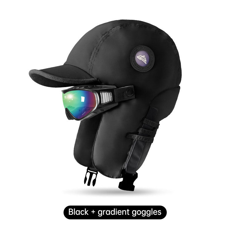 Winter ski hat warm hat men and women winter riding ear windproof plus velvet thickening pilot lei feng hat