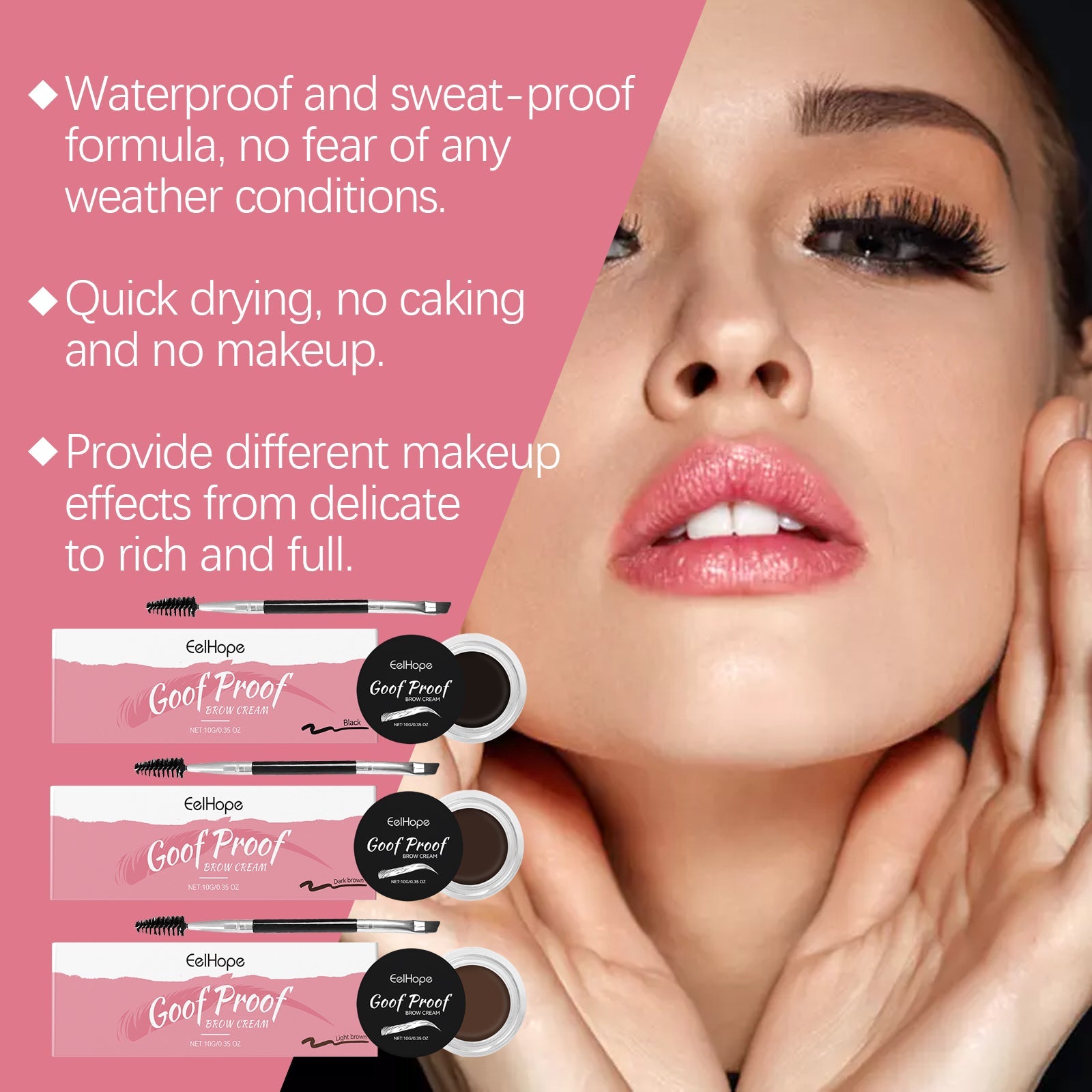 Eyebrow Cream Series Of Anti-Smudging Multi-Color Eyebrow Color Moisturizing Nourish Long-Lasting Dry Waterproof Eyebrow Cream