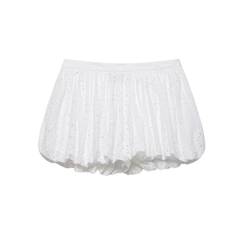 Casual Loose Balloon Silhouette Shorts with Style Design