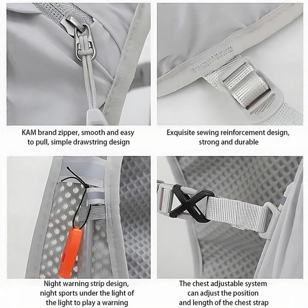 Hydration vests for sports, ultralight backpacks, bike water bags.