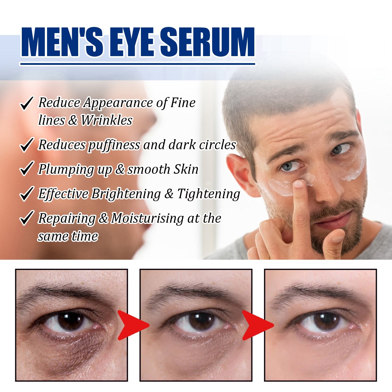 Rejuvenate Eyes Peptide Lifting Eye Gel, Hydrating Moisture Lock Moisture Repair Dull Anti-Aging Eye Care Cream