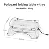 Folding Mini Table - Ultralight PP Camp Table & Tray (97g) Food-grade, Portable for Camping & Hiking Gear