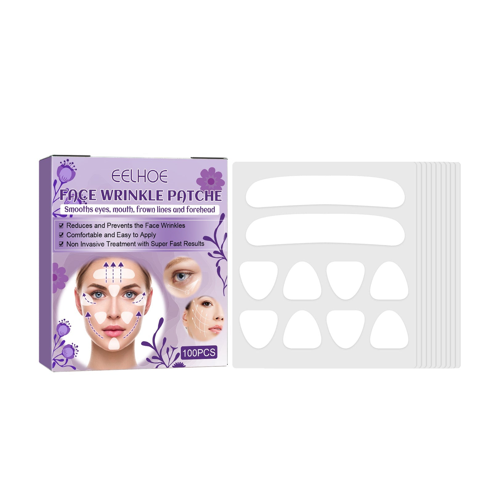 Facial Wrinkle Patch, Droop Decree Line Lift Facial Skin Tightens Mouth Line Cheek Patch