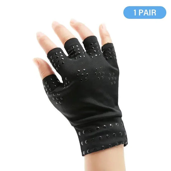 1 Pair Magnetic Therapy Gloves Wrist Support Arthritis Pain Relief Heal Joints Braces Supports Health Sport Care Hand Massager - Gifts for You 'n Me