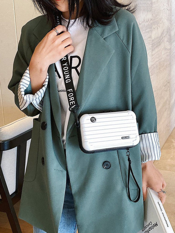 PC hard shell toiletry bag 7-inch shoulder crossbody bag hand storage bag suitcase small bag