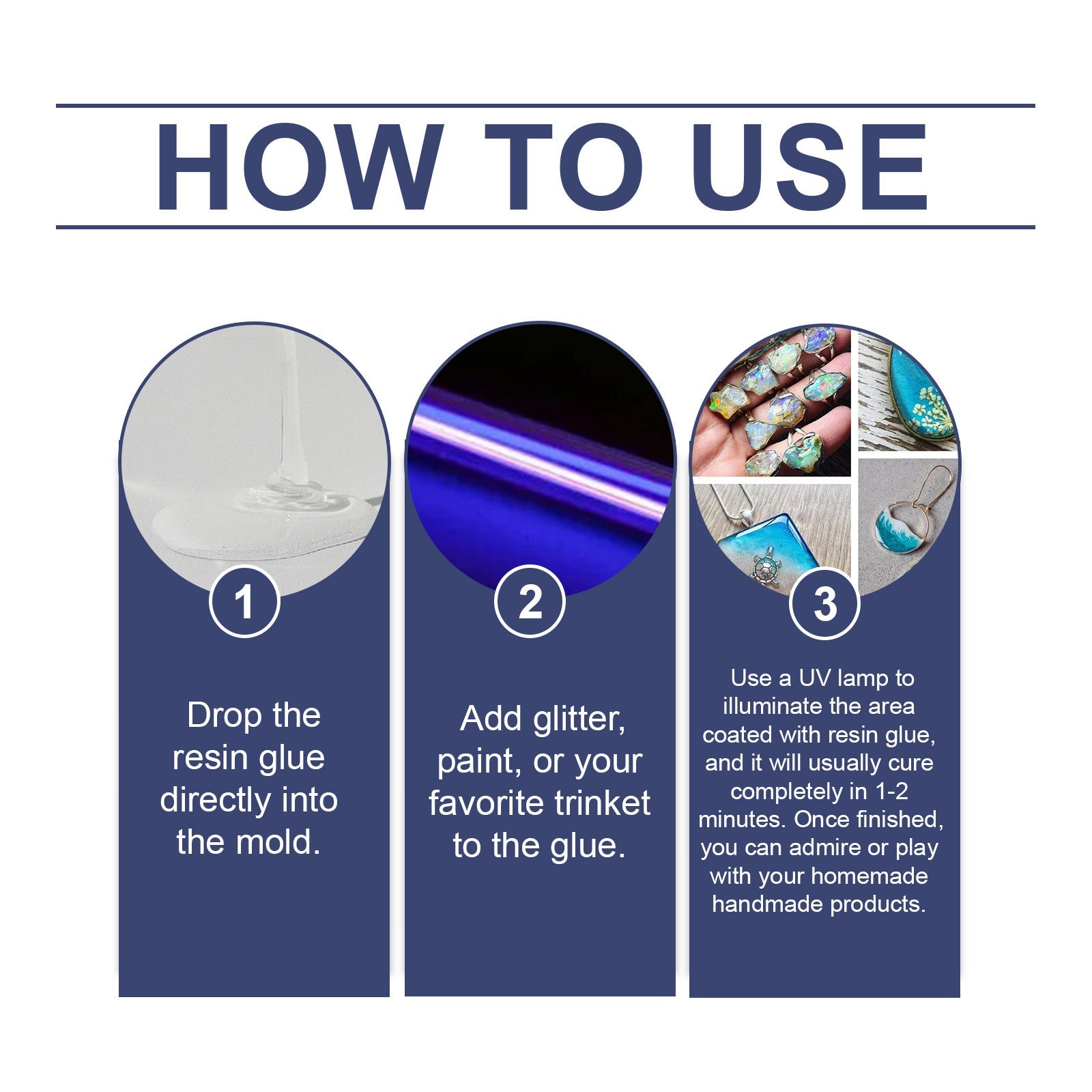 Resin Glue Crystal Drop Glue Diy Handmade Crafts Odorless High Transparent Quick Drying Glue