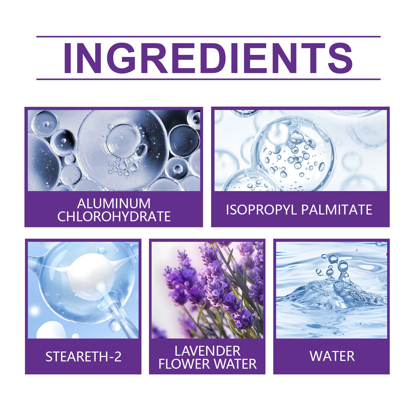 Lavender Deodorant For Summer Armpit Workouts, Sweat Odors Cleaning And Staying Portable Deodorant