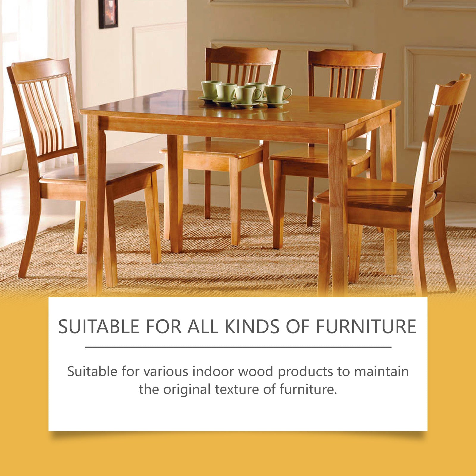 Beeswax Furniture Polishing Paste, Multi-Purpose Beeswax Home Cleaning And Maintenance Furniture Care Polish