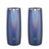 Stainless Steel Highball Cocktail Glass Set, Set of 2 - Shimmer Blue