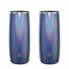 Stainless Steel Highball Cocktail Glass Set, Set of 2 - Shimmer Blue