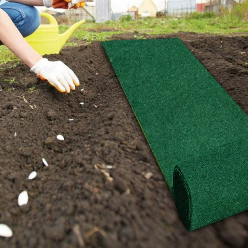 Degradable lawn seedling mat (10×0.7ft) for playgrounds, flower beds, greenhouse landscapes.