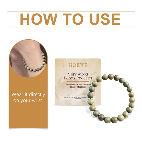 Green Sandalwood Bracelet Trend Fashion Elegant Portable Durable Good-Looking Niche Design Bracelet