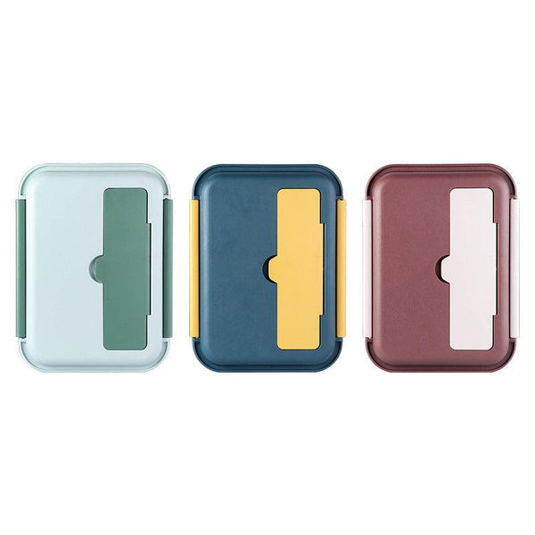 Classic simple 304 stainless steel double-sided buckle lunch box bento box with soup bowl