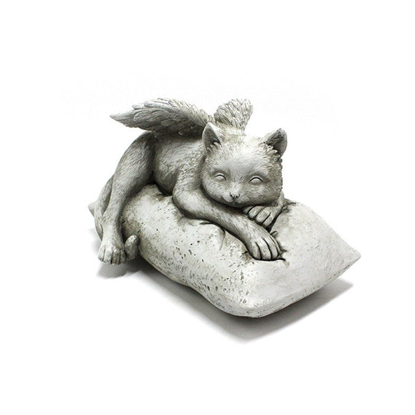 Angel cat and dog ornaments resin pet tombstone commemorative stone garden animal statue