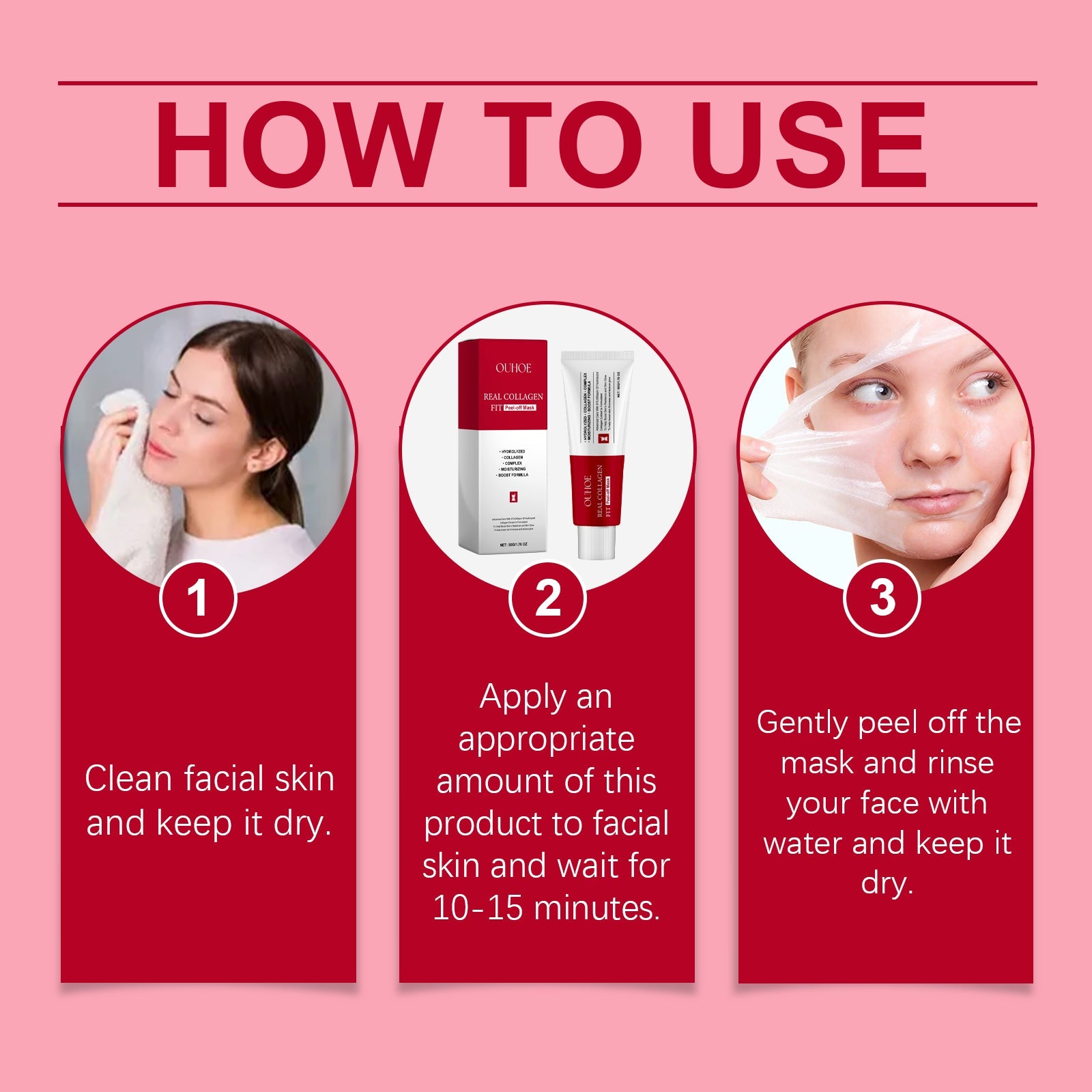 Collagen Tearing Mask Nourishes, Moisturizes, Firming And Firming Collagen Mask For Tender Skin