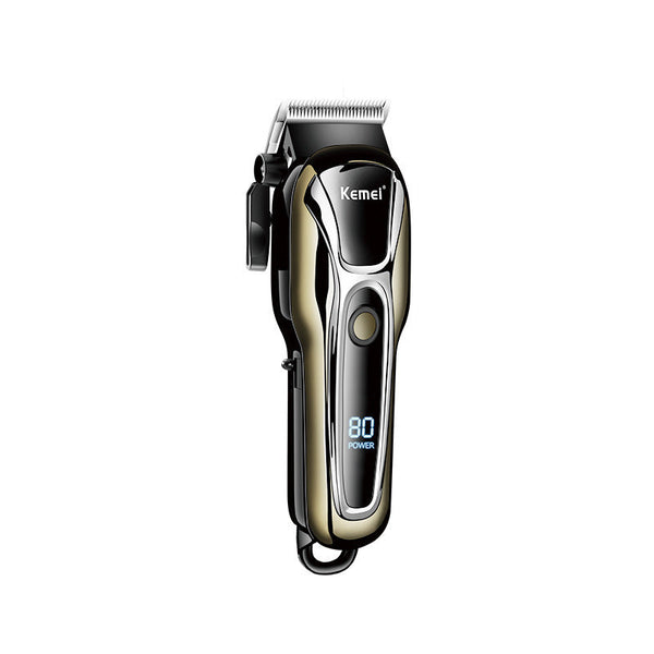 KM-1990PG Hair Clipper Electric Shaving Head High Power LCD Digital Display Electric Pushing Hair Salon Special