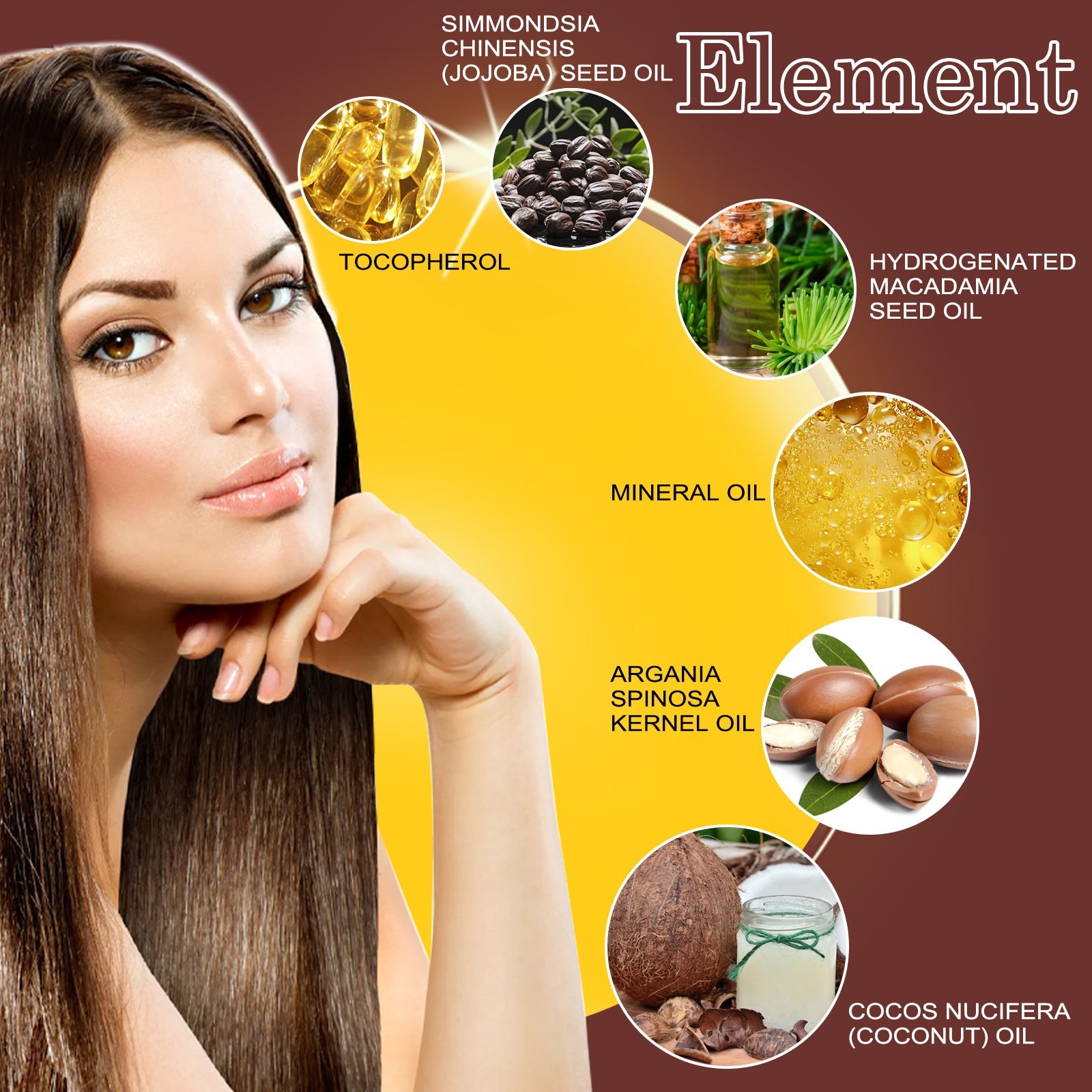 Coconut Hair Essential Oil, Moisturizes Tightens And Strengthens Hair Scalp Massage Essential Oil