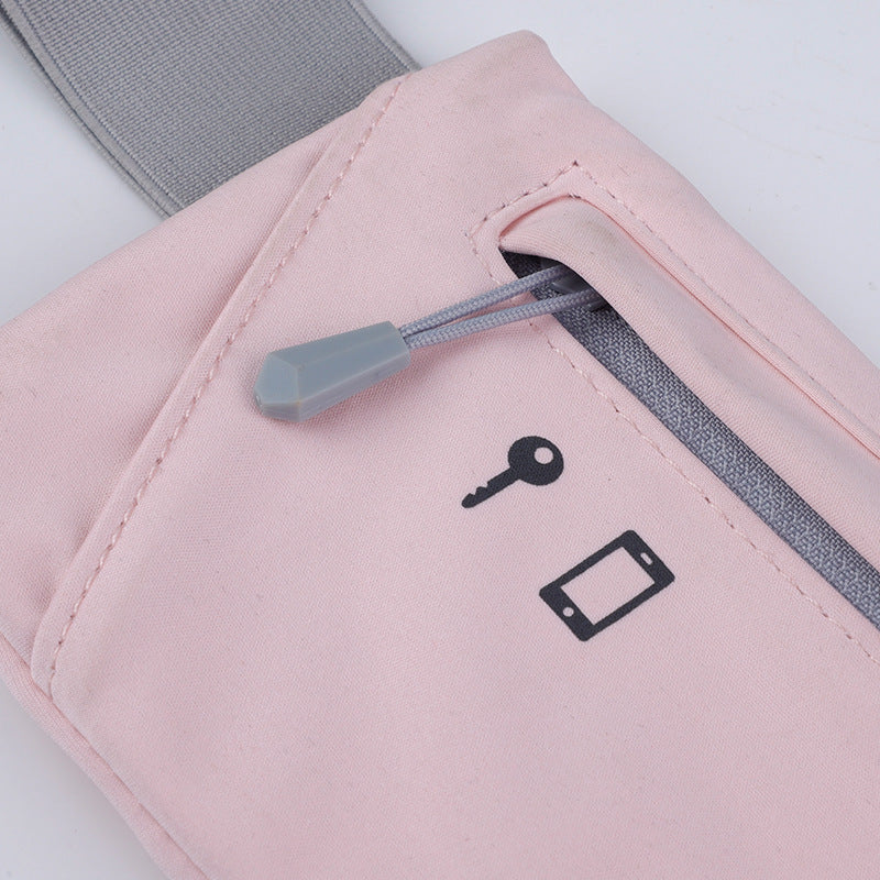 Sports chest waist bag dual-use men's and women's lightweight high-end super Pu crossbody bag outdoor internet famous running phone bag